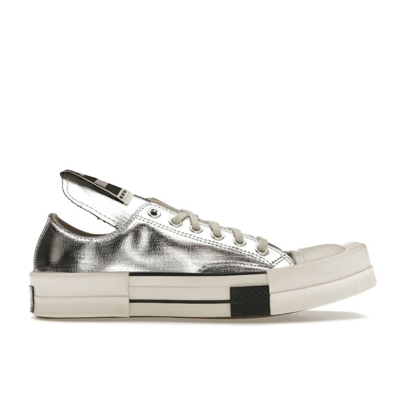 Rick Owens x Converse TURBODRK Chuck 70 Low Silver Lacquer Unisex Sneakers Egret Black A01292C 41.5 von Joom DACH