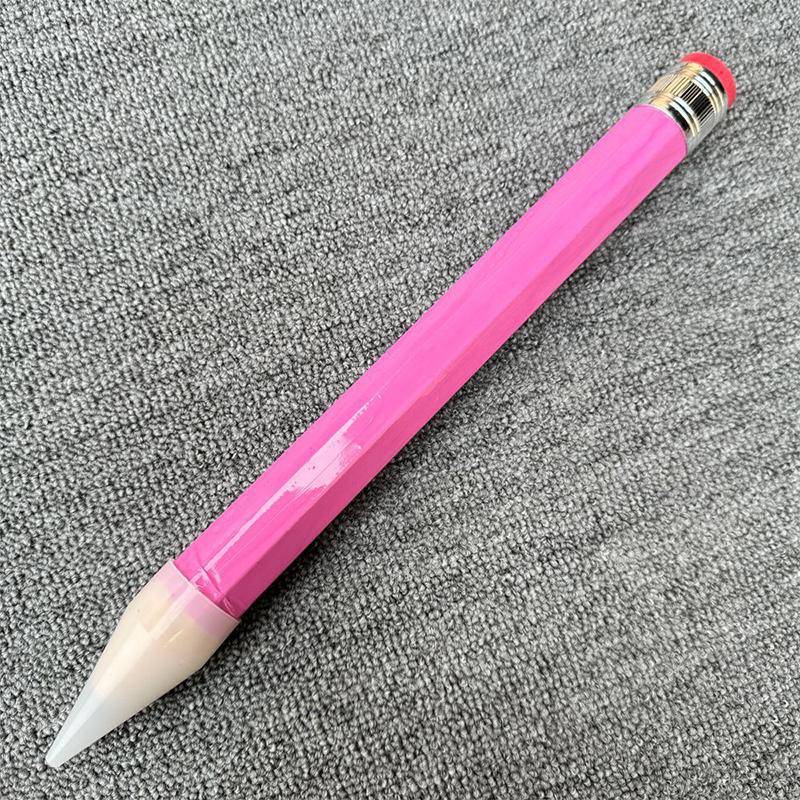 Riesen Bleistift aus Holz Großer Holzbleistift Riesiger Bleistift Lustiges Geschenk Neuheit Spielzeug Kreative Schreibwaren mit Radiergummi rosa von Joom DACH