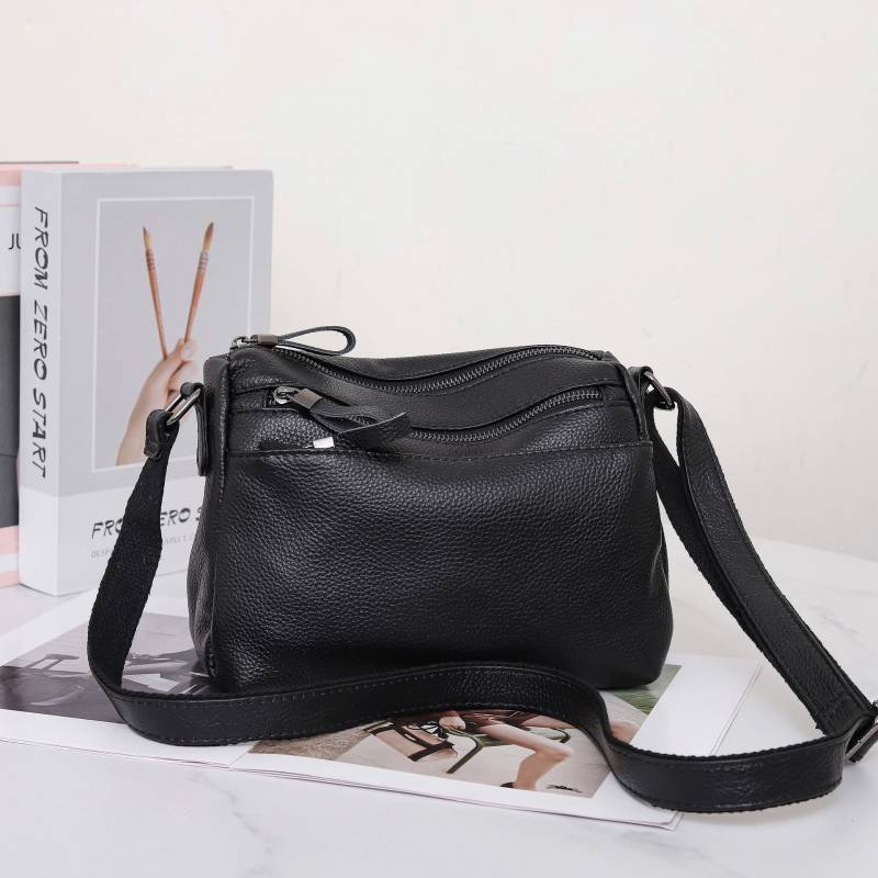 Rindsleder Damen Einzelne Schulter Umhängetasche Einfache Mehrfachtasche Knödeltasche Großes Fassungsvermögen Tante Mutter Tasche Umhängetasche von Joom DACH