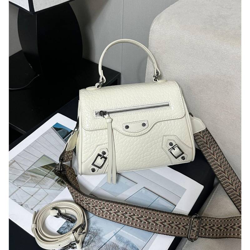 Rindsleder Damen Schulter Umhänge Einfache Mode Tasche Mädchen Muscheltasche Mehrfachteiliges Knödeltasche weiß von Joom DACH