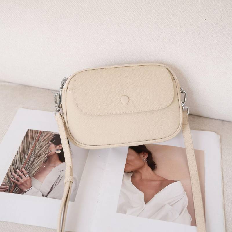 Rindsleder Neue Lässige Damen Schulter Explosive Kleine Tasche Vielseitige Kleine Frische Damen Handy Wechselgeldtasche Echtes Leder weiß von Joom DACH