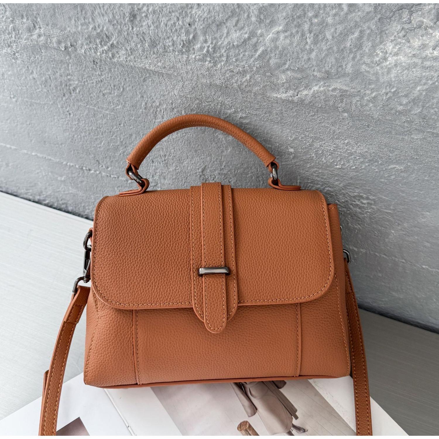 Rindsleder Tasche Umhängetasche Horizontal Muscheltasche Beliebt Mode Rein Süß Frauen Einzelne Schulter Praktisch Tragbar von Joom DACH