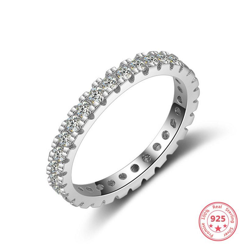 Ring aus 925er-Sterlingsilber, echter natürlicher 1-Karat-Diamant, Ehering für Damen, feiner Edelstein, Bizuteria-Silber 925-Schmuckringe 10 silber von Joom DACH