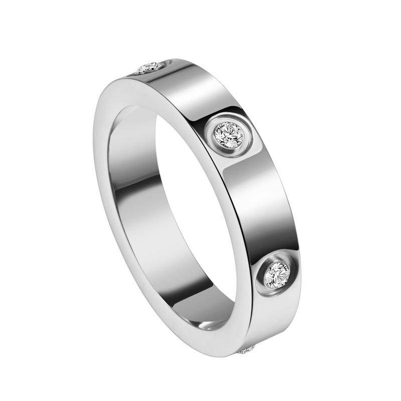 Ringe Trendige Partnerringe für Männer und Frauen Mode Diamantringe No. 11 silber von Joom DACH