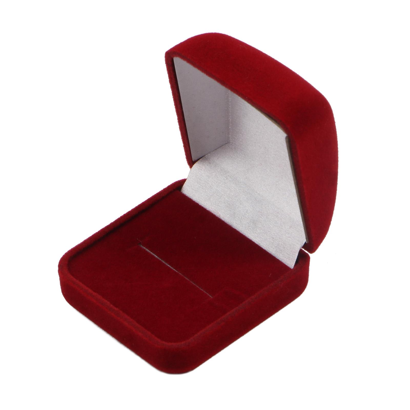 Ringschatulle aus Samt, kleine Schmuckschatulle aus Samt, für Verlobung, Hochzeit, Schmuck, Geschenkbox, Broschen-Organizer, leicht zu tragen 1 rot von Joom DACH