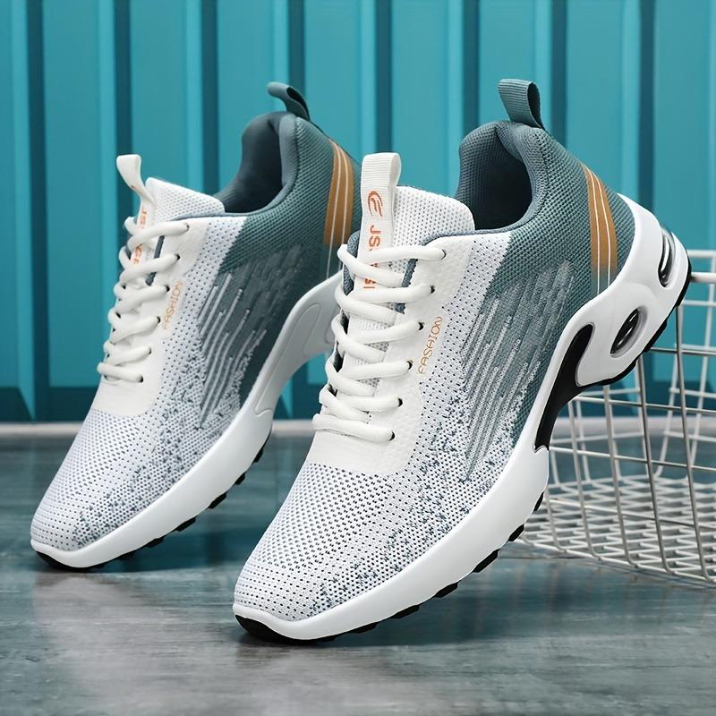 Road Runners für Herren in lebendigen Farbblöcken – atmungsaktive, bequeme, rutschfeste, verschleißfeste Sneaker und lässiger Stil für Fitnessschuhe für jeden Tag 43 hellblaue von Joom DACH