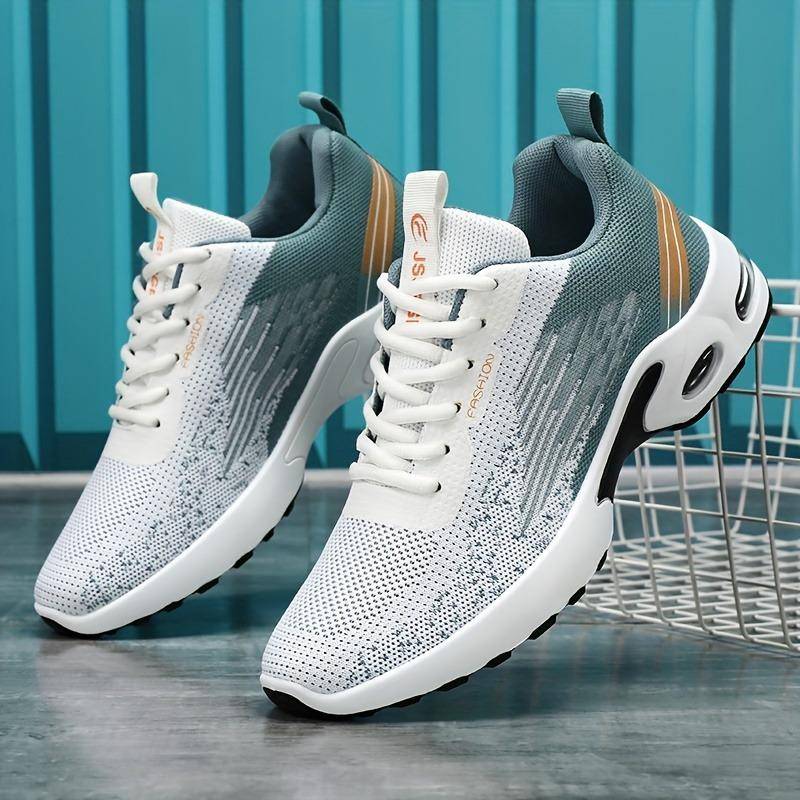 Road Runners für Herren in lebendigen Farbblöcken – atmungsaktive, bequeme, rutschfeste, verschleißfeste Sneaker und lässiger Stil für Fitnessschuhe für jeden Tag 43 hellblaue von Joom DACH