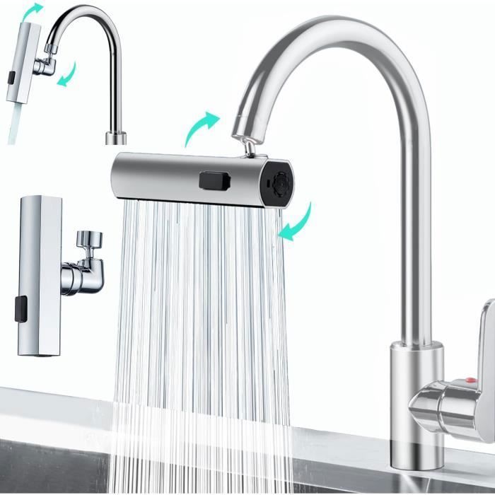 Robinet de Cuisine Cascade – CALDION – 360° drehbar – 3 Modi – Blanc/Argent von Joom DACH
