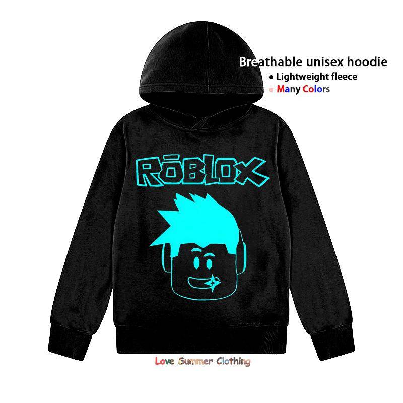 Roblox HD Druck Kinder Hoodie Lässiger Unisex Pullover für Jungen und Mädchen 4-14 Jahre Polyester Alltagskleidung Bedruckter Hoodie Jugend 130 von Joom DACH