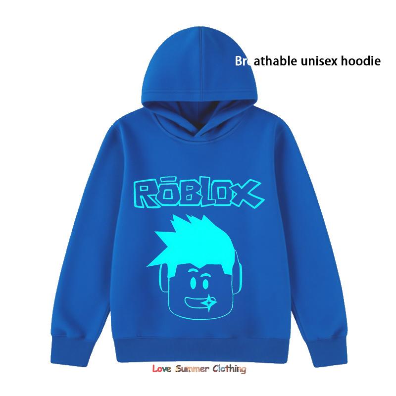 Roblox HD Druck Kinder Hoodie Lässiger Unisex Pullover für Jungen und Mädchen 4-14 Jahre Polyester Alltagskleidung Bedruckter Hoodie Jugend 150 von Joom DACH