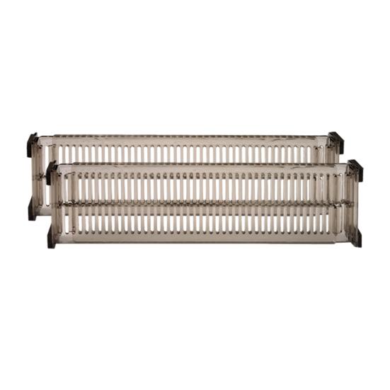 Robuste Schrankschubladen-Aufbewahrungsteiler, verstellbarer Organizer 2pcs reinfarbig/grau von Joom DACH