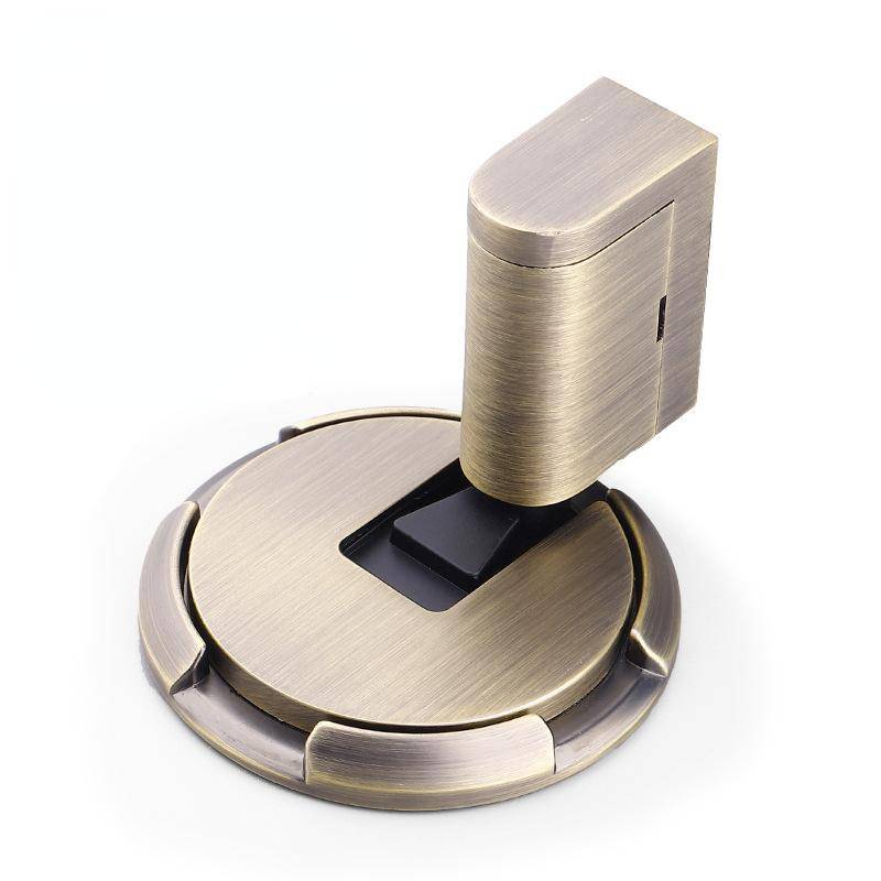 Robuster Türstopper, Türstopper, verstellbarer Türhalter, lochfreier Aufkleber, Möbeltürbeschläge bronze von Joom DACH