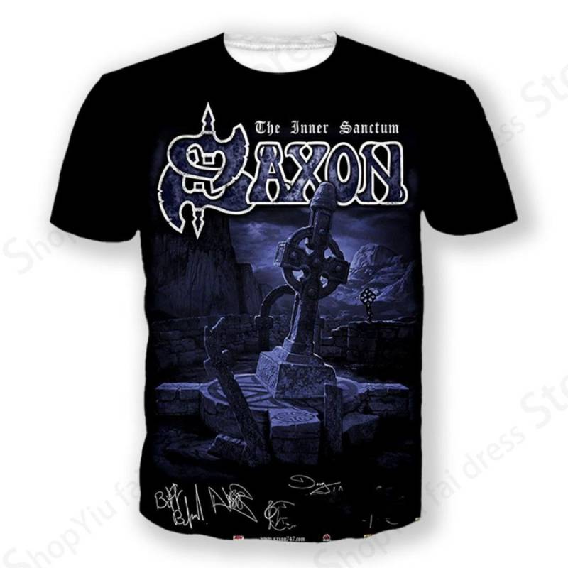 Rock Band Saxon Band 3D-Druck T-Shirt Herrenmode T-Shirt Hip Hop Tops T-Shirts Herren Kleidung Heavy Metal Tops 3XL Rock Band Saxon Band 3D-Druck T-Shirt Herrenmode T-Shirt Hip Hop Tops T-Shirts Herren Kleidung Heavy Metal Tops 3XL von Joom DACH