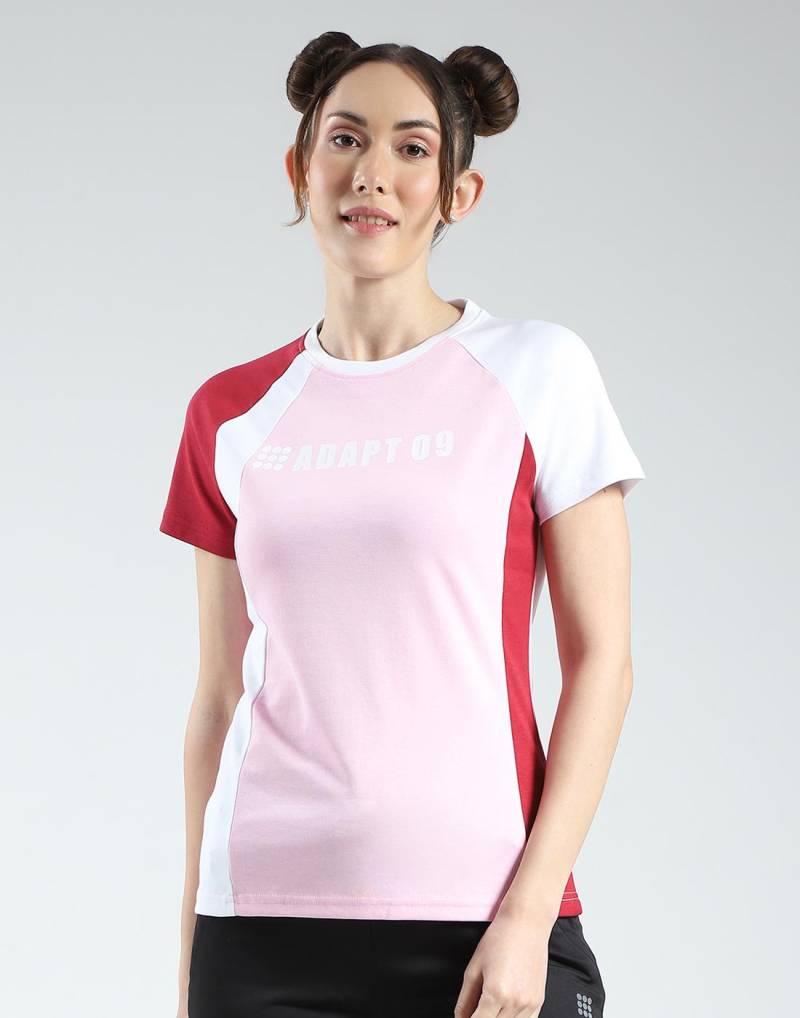 Rock It von House of Monte Carlo Damen Regular Fit Bedrucktes Rundhals-Top XXL rosa von Joom DACH
