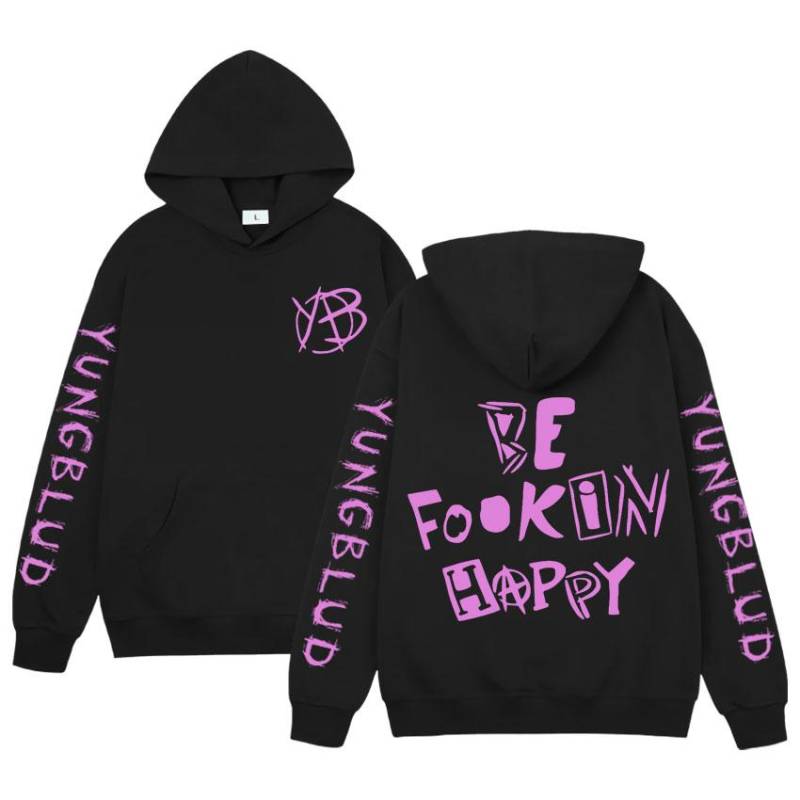 Rock Sänger Yungblud Be Fookin Happy Hoodies Herren Damen Langarm Übergroßer Pullover Harajuku Locker Sweatshirts Unisex M Rock Sänger Yungblud Be Fookin Happy Hoodies Herren Damen Langarm Übergroßer Pullover Harajuku Locker Sweatshirts Unisex M von Joom DACH