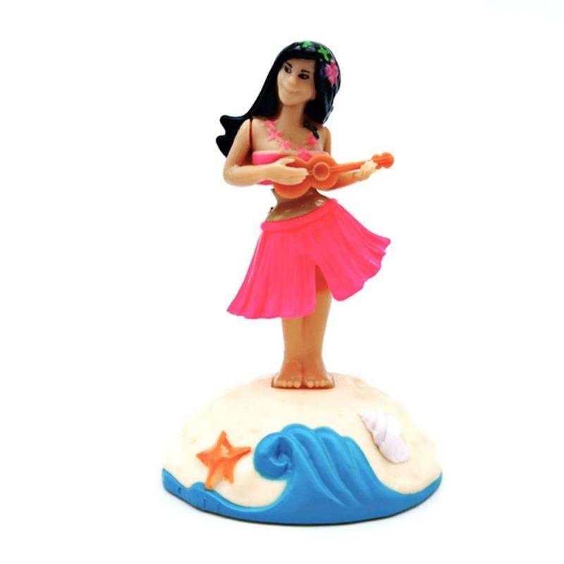 Rock Swing Swinging Hawaiian Girl Solar Swinging Doll Solar Dancing Girl Solarbetriebenes Hula Girl rosa von Joom DACH