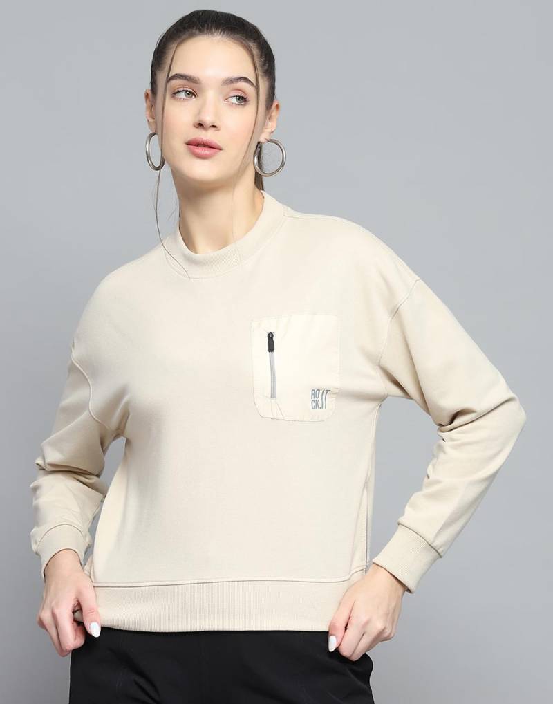 Rock.It Damen Regular Fit Winter Sweatshirt XL beige von Joom DACH
