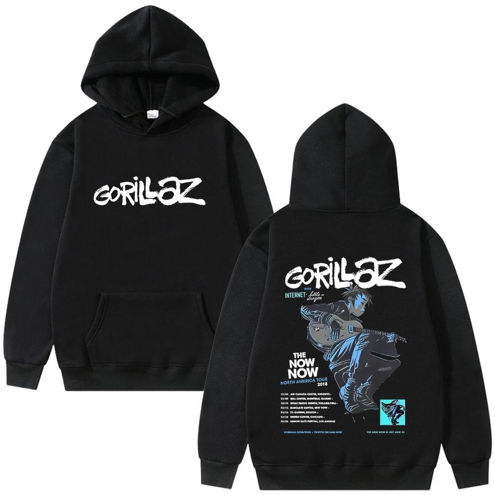 Rockband Gorillaz The Now Album Grafik Hoodie Herren Damen Kleidung Mode Übergroßes Sweatshirt Männlich Vintage Hoodies S von Joom DACH