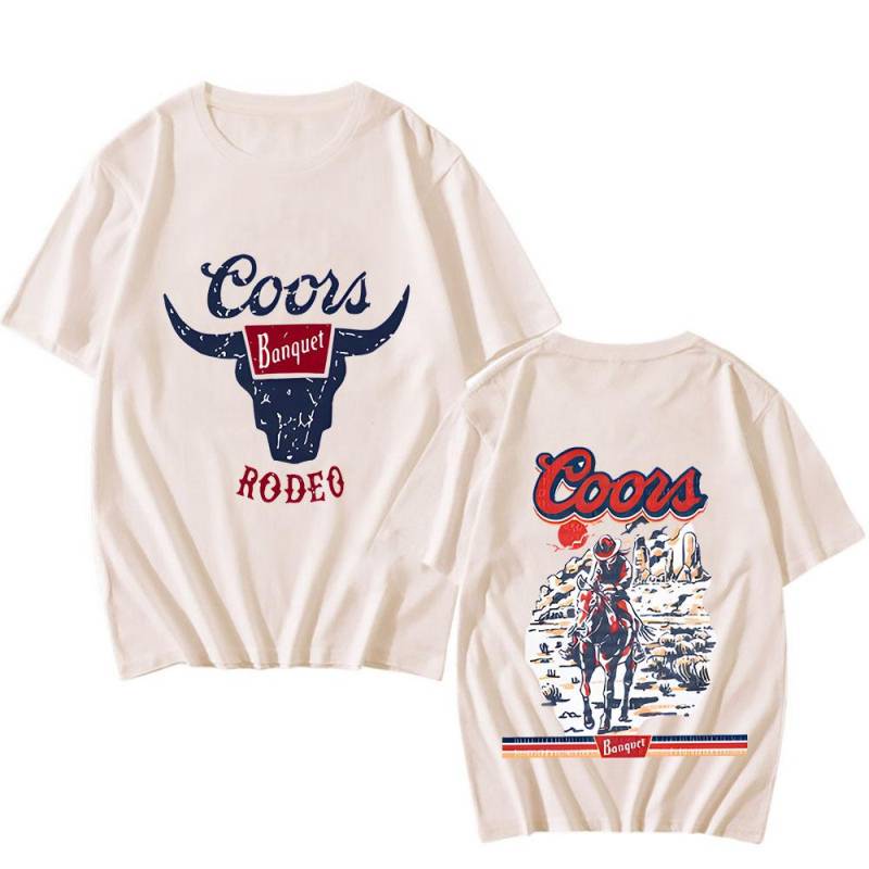 Rodeo Beer T-Shirt Damen Herren Country Western Old Rodeo Vintage Geschenk Festival T-Shirt Hochwertige Sommer Baumwolle Kurzarm T-Shirts M sand Rodeo Beer T-Shirt Damen Herren Country Western Old Rodeo Vintage Geschenk Festival T-Shirt Hochwertige Sommer Baumwolle Kurzarm T-Shirts M sand von Joom DACH