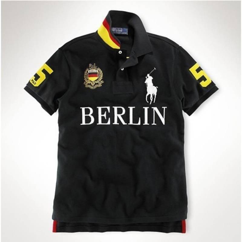 RogueWave Neue Sommer Herren Poloshirts Toller Designer Original NEW YORK Bestickt Kurzarm Freizeit Sport Locker Hemden L von Joom DACH