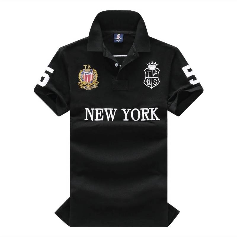 RogueWave Neue Sommer Herren Poloshirts Toller Designer Original NEW YORK Bestickt Kurzarm Freizeit Sport Locker Hemden S von Joom DACH