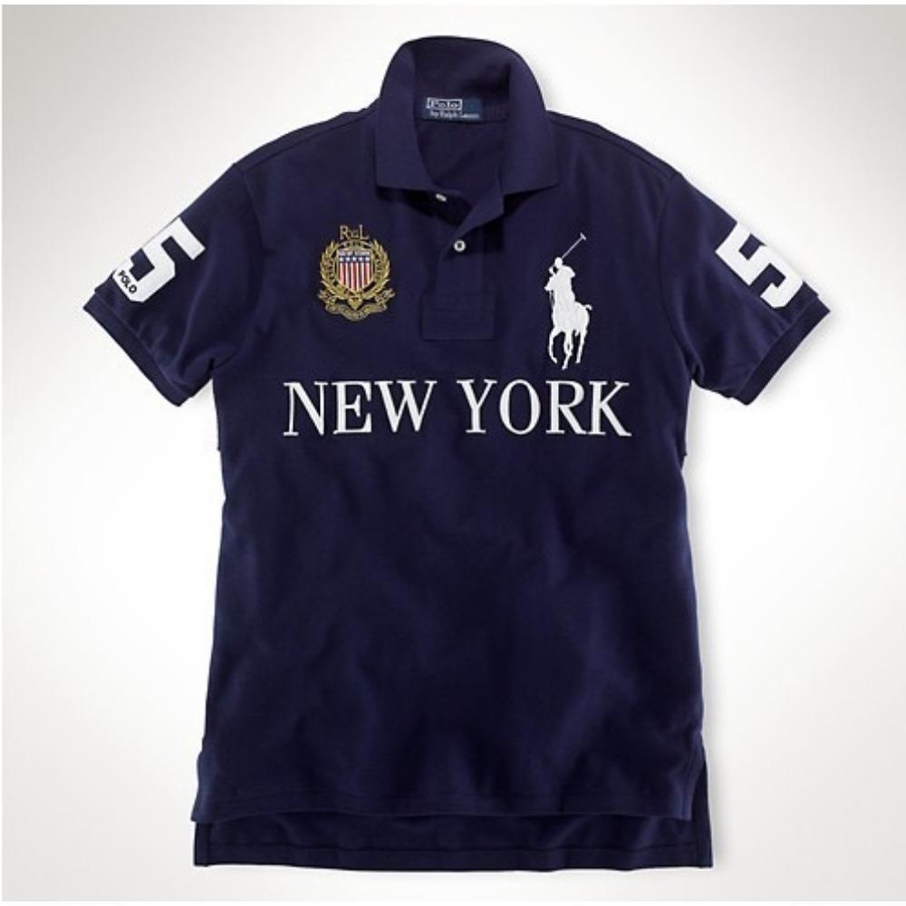 RogueWave Neue Sommer Herren Poloshirts Toller Designer Original NEW YORK Bestickt Kurzarm Freizeit Sport Locker Hemden XL von Joom DACH