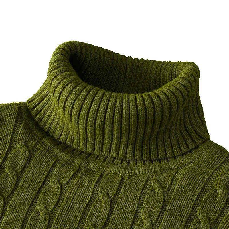 Rollkragen-Strickpullover für Herren im Slim Fit – Kollektion Herbst/Winter 2023 XL 55-60KG von Joom DACH