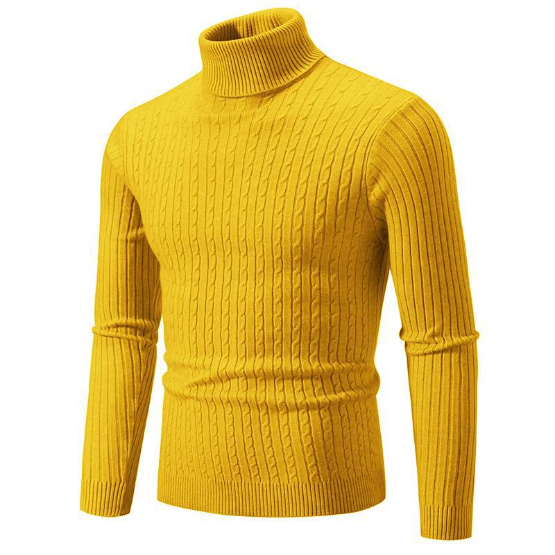 Rollkragen-Strickpullover für Herren im Slim Fit – Kollektion Herbst/Winter 2023 XXXL 70-80KG von Joom DACH