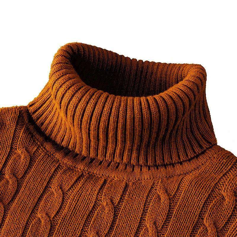 Rollkragen-Strickpullover für Herren im Slim Fit – Kollektion Herbst/Winter 2023 XXXL 70-80KG von Joom DACH