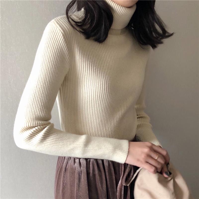 Rollkragenpullover im koreanischen Stil: Schlank, Vielseitig, Winterbekleidung für Damen One Size Rollkragenpullover im koreanischen Stil: Schlank, Vielseitig, Winterbekleidung für Damen One Size von Joom DACH