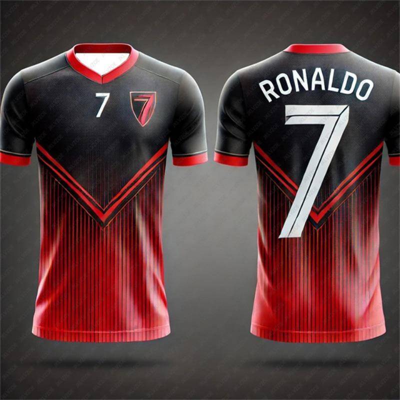 Ronaldo Nr. 7 Sport-Shirt für Kinder und Erwachsene, Sommer, Outdoor-Fußball, atmungsaktives T-Shirt, Lauf-Bodybuilding-Trainingstrikot, Kleidung L Ronaldo Nr. 7 Sport-Shirt für Kinder und Erwachsene, Sommer, Outdoor-Fußball, atmungsaktives T-Shirt, Lauf-Bodybuilding-Trainingstrikot, Kleidung L von Joom DACH