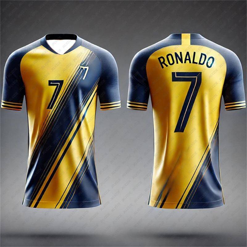 Ronaldo Nr. 7 Sport-Shirt für Kinder und Erwachsene, Sommer, Outdoor-Fußball, atmungsaktives T-Shirt, Lauf-Bodybuilding-Trainingstrikot, Kleidung M Ronaldo Nr. 7 Sport-Shirt für Kinder und Erwachsene, Sommer, Outdoor-Fußball, atmungsaktives T-Shirt, Lauf-Bodybuilding-Trainingstrikot, Kleidung M von Joom DACH