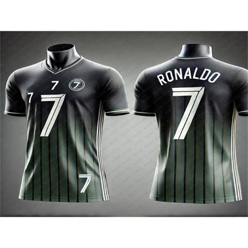 Ronaldo Nr. 7 Sport-Shirt für Kinder und Erwachsene, Sommer, Outdoor-Fußball, atmungsaktives T-Shirt, Lauf-Bodybuilding-Trainingstrikot, Kleidung M Ronaldo Nr. 7 Sport-Shirt für Kinder und Erwachsene, Sommer, Outdoor-Fußball, atmungsaktives T-Shirt, Lauf-Bodybuilding-Trainingstrikot, Kleidung M von Joom DACH