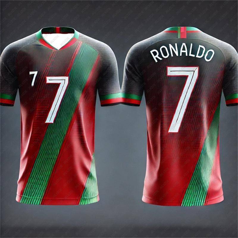 Ronaldo Nr. 7 Sport-Shirt für Kinder und Erwachsene, Sommer, Outdoor-Fußball, atmungsaktives T-Shirt, Lauf-Bodybuilding-Trainingstrikot, Kleidung S Ronaldo Nr. 7 Sport-Shirt für Kinder und Erwachsene, Sommer, Outdoor-Fußball, atmungsaktives T-Shirt, Lauf-Bodybuilding-Trainingstrikot, Kleidung S von Joom DACH