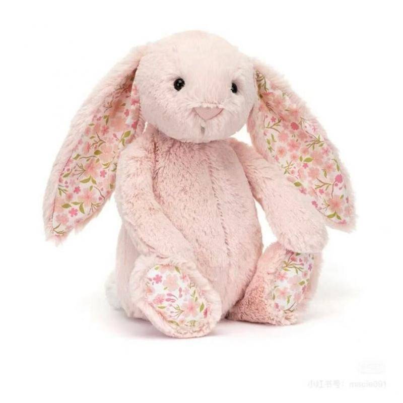 Rosa Kirschhase Kaninchen Plüschtier Baumwollfüllung Kind Schlafbegleiter Urlaubsgeschenk von Joom DACH