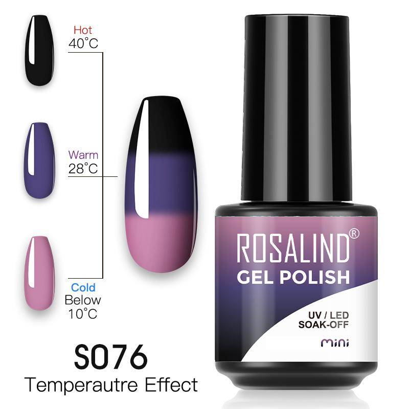 Rosalind Thermo-Gel-Nagellack mit Farbwechsel, Soak-Off-Temperatur, UV-Gel-Lack, 7 ml von Joom DACH