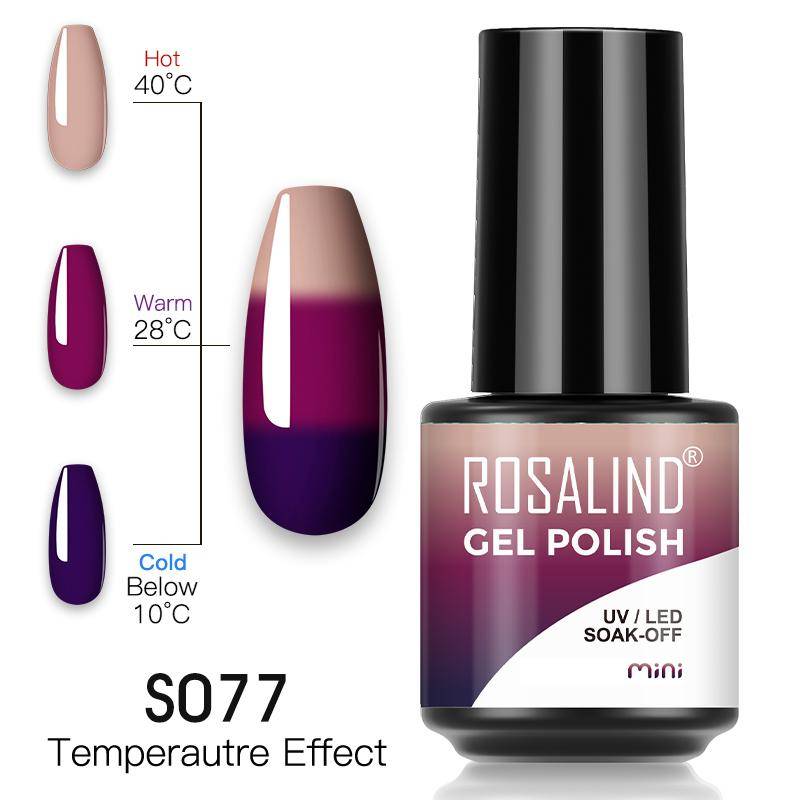 Rosalind Thermo-Gel-Nagellack mit Farbwechsel, Soak-Off-Temperatur, UV-Gel-Lack, 7 ml von Joom DACH