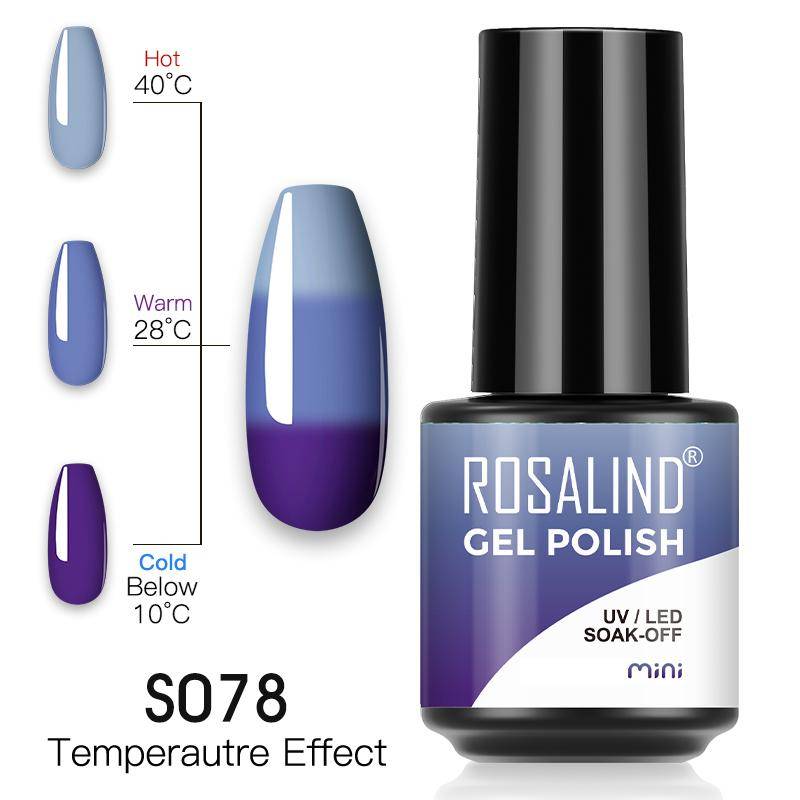 Rosalind Thermo-Gel-Nagellack mit Farbwechsel, Soak-Off-Temperatur, UV-Gel-Lack, 7 ml von Joom DACH