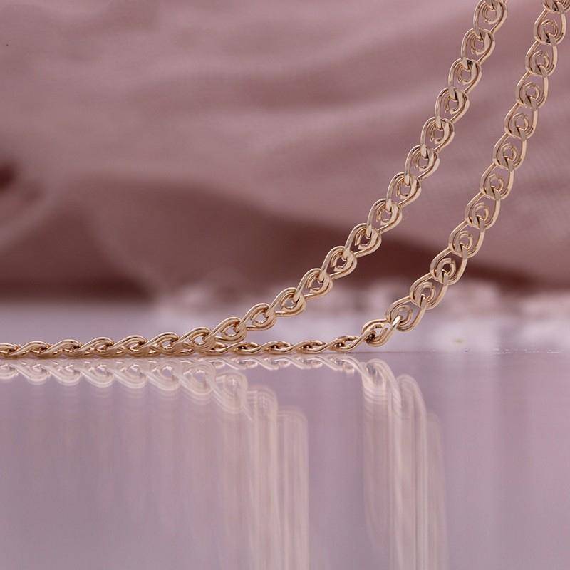 Roségoldfarben, italienische Handwerkskunst, zartes Mädchen-Frau-Armband, Halskette, Kombination aus langer Kette 3mm*19cm Roségoldfarben, italienische Handwerkskunst, zartes Mädchen-Frau-Armband, Halskette, Kombination aus langer Kette 3mm*19cm von Joom DACH