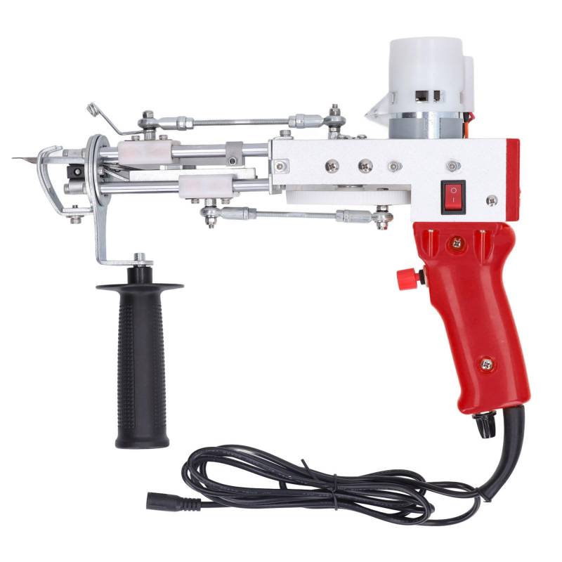 Rote elektrische Teppich-Tufting-Pistole DIY Weben Metall Hand Tufting Gun mit Schutzsystemen für EU Plug von Joom DACH