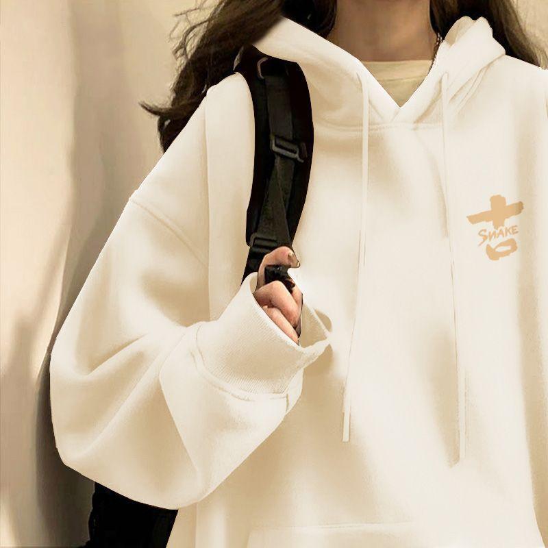 Roter festlicher Kapuzenpullover-Mantel für Damen im Herbst und Winter Neuer lockerer lässiger Samt-Pullover M von Joom DACH