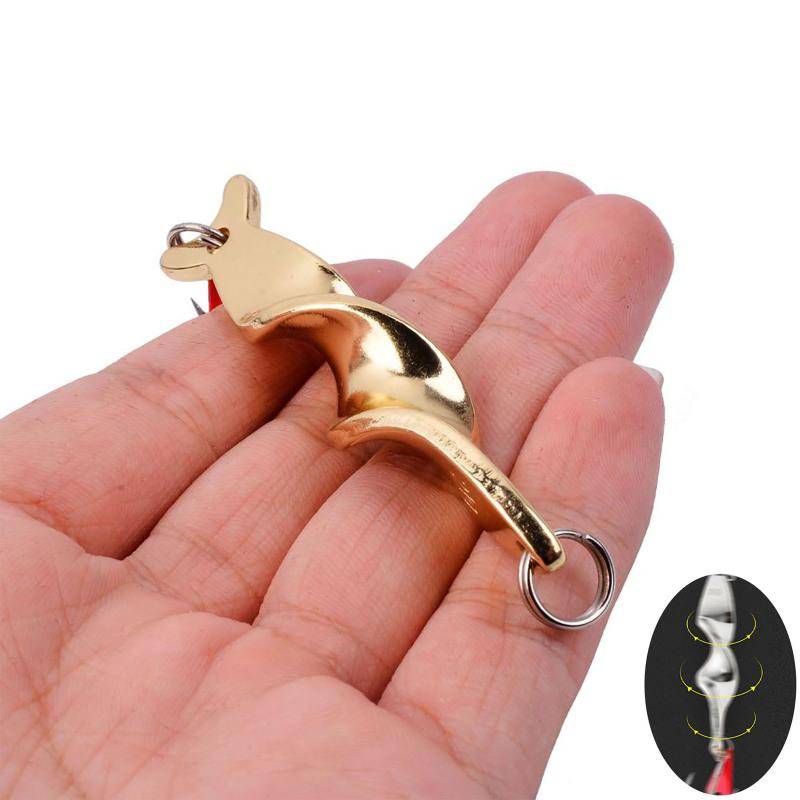 Rotierender Metallspinner, Löffel, Angelköder, 7 g, 10 g, 14 g, 21 g, 28 g, Weitwurfköder, Angelgerät 14g gold von Joom DACH