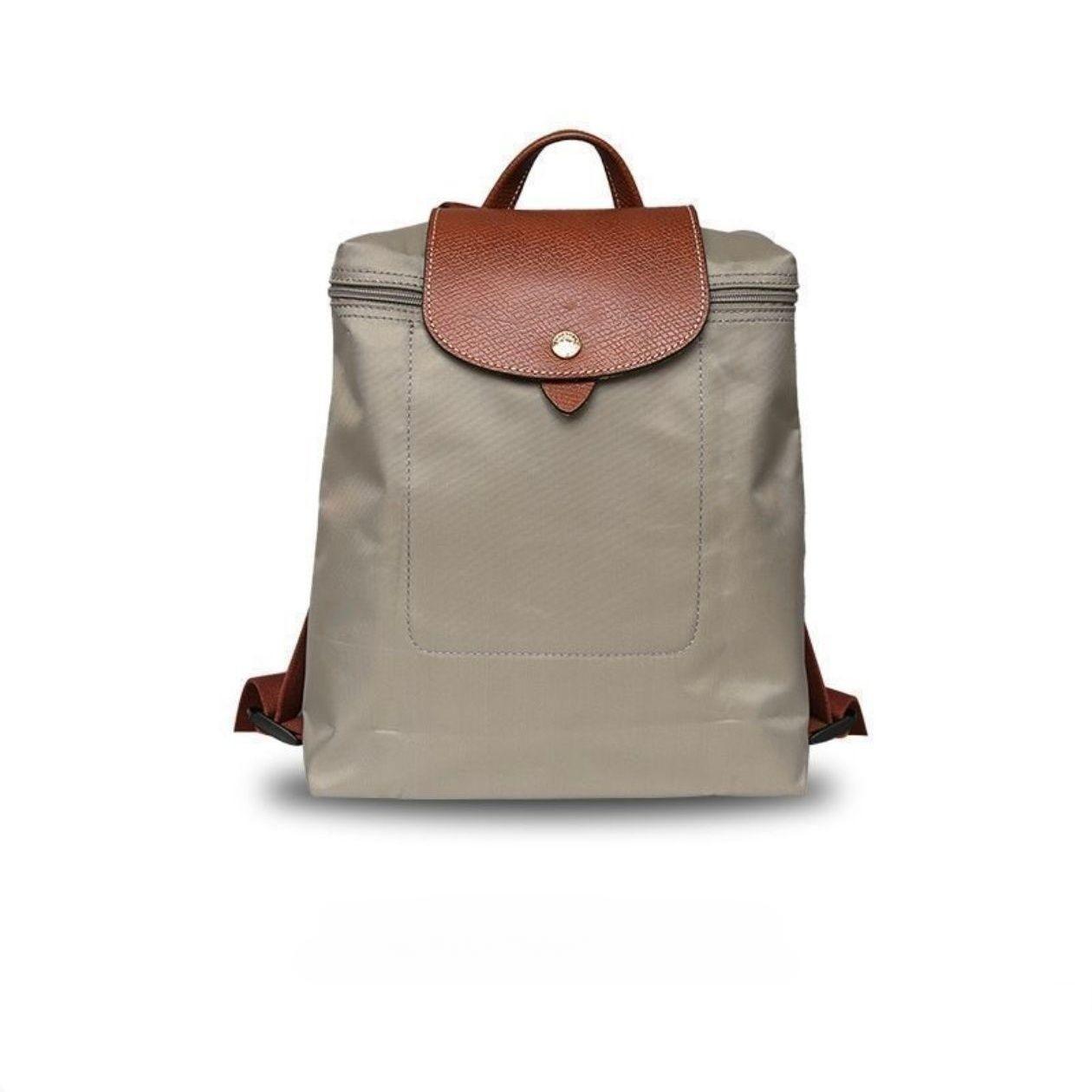 Rucksack, Freizeitrucksack für Herren und Damen, Studentenrucksack, Falttasche, Rucksack mit großer Kapazität 28*26*10cm grau von Joom DACH