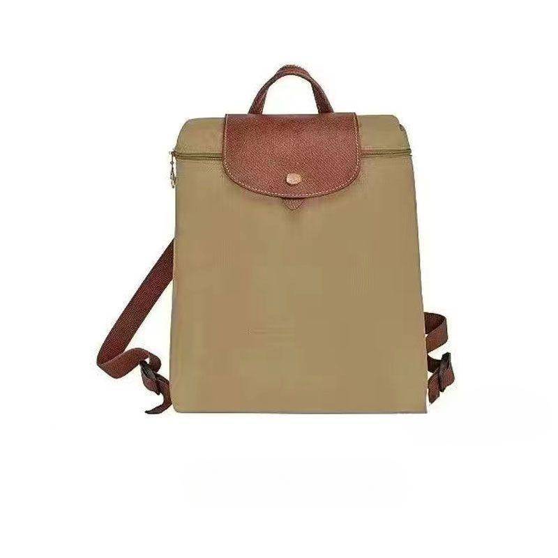 Rucksack, Freizeitrucksack für Herren und Damen, Studentenrucksack, Falttasche, Rucksack mit großer Kapazität 28*26*10cm sand von Joom DACH