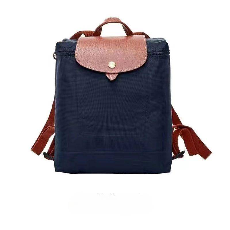 Rucksack, Freizeitrucksack für Herren und Damen, Studentenrucksack, Falttasche, Rucksack mit großer Kapazität 28*26*10cm navy blau von Joom DACH