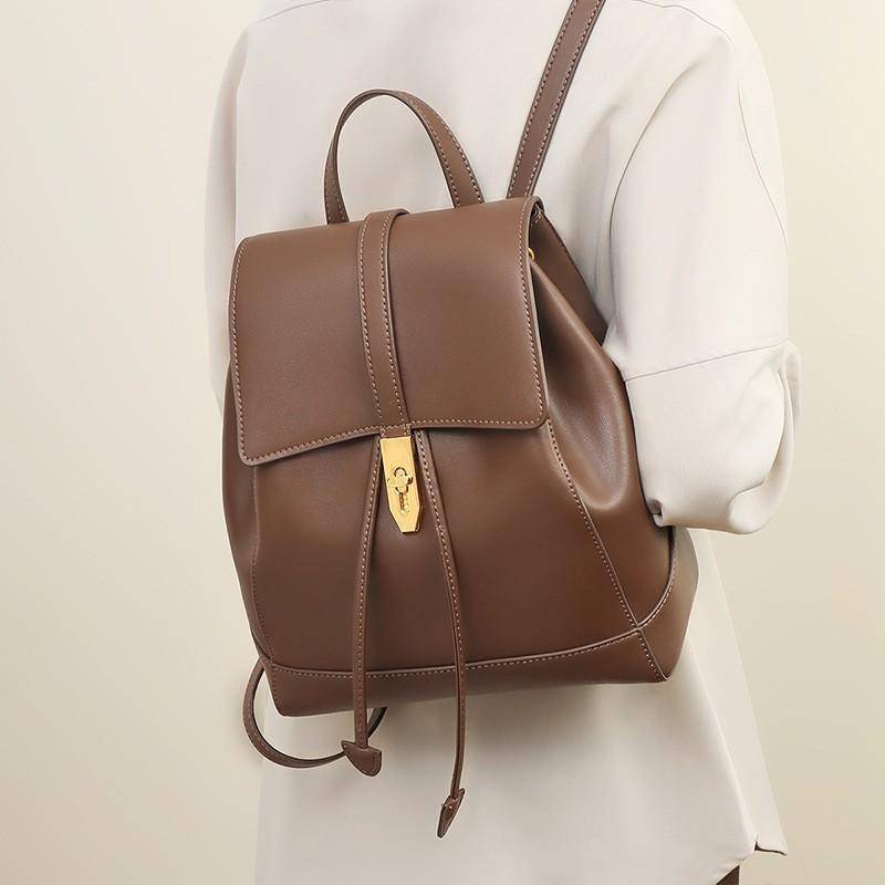 Rucksack Damen Design Mode Schultasche Mittelschüler Studenten College Lässig Lederrucksack von Joom DACH