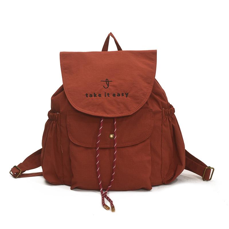 Rucksack Damen Großer Fassungsvermögen Rucksack Freizeit College-Stil Schultasche Pendler Reise Rucksack rot von Joom DACH