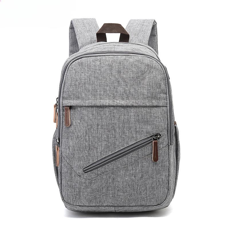 Rucksack Einfacher USB-Laderucksack Lässige Computertasche Studententasche für Herren und Damen graue von Joom DACH