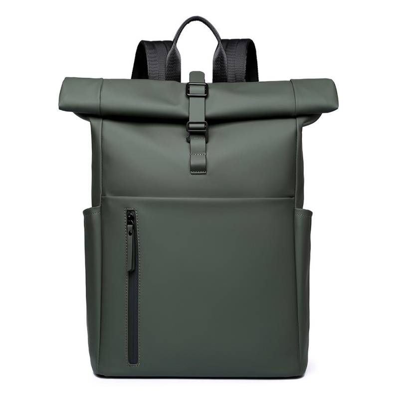 Rucksack Outdoor Lässig Herren Pendler Computertasche Reisetasche Trendiger Gerollter Reiserucksack grün von Joom DACH