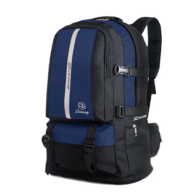 Rucksack Wasserdicht Outdoor Bergsteigen Tasche Männer und Frauen Große kapazität Reise Sport Trekking Tasche navy blau von Joom DACH